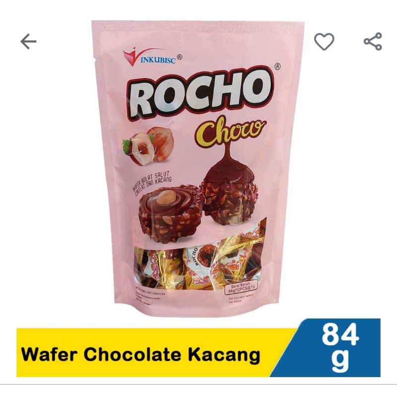 

Rocho wafer chocolate kacang 84G