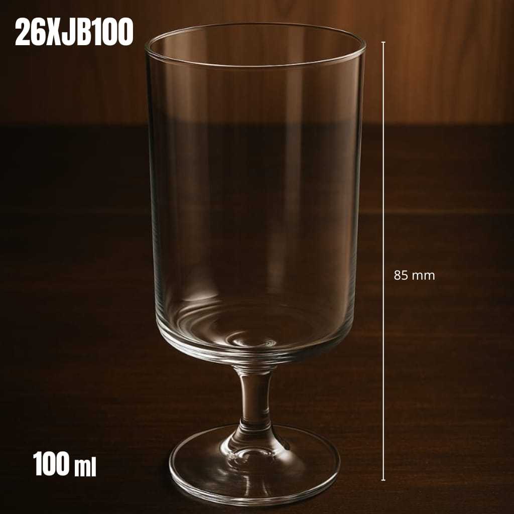 Gelas Plastik Mini Cup Aesthetic Cangkir Wine / Puding Es Krim / Dessert / Jelly 100 ml - 26XJB100