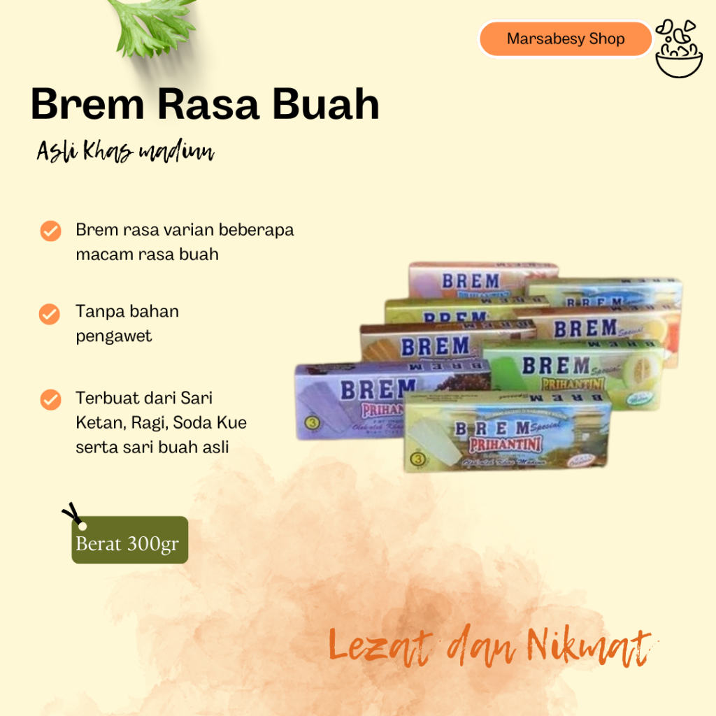 

NEW Brem Rasa Buah Oleh Oleh Khas Madiun MURAH BERKUALITAS