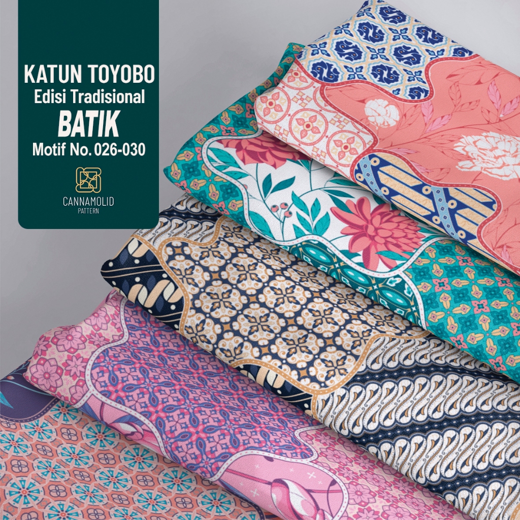 Kain Katun Toyobo Motif BATIK Tradisional Modern Lebar 145cm BATIK