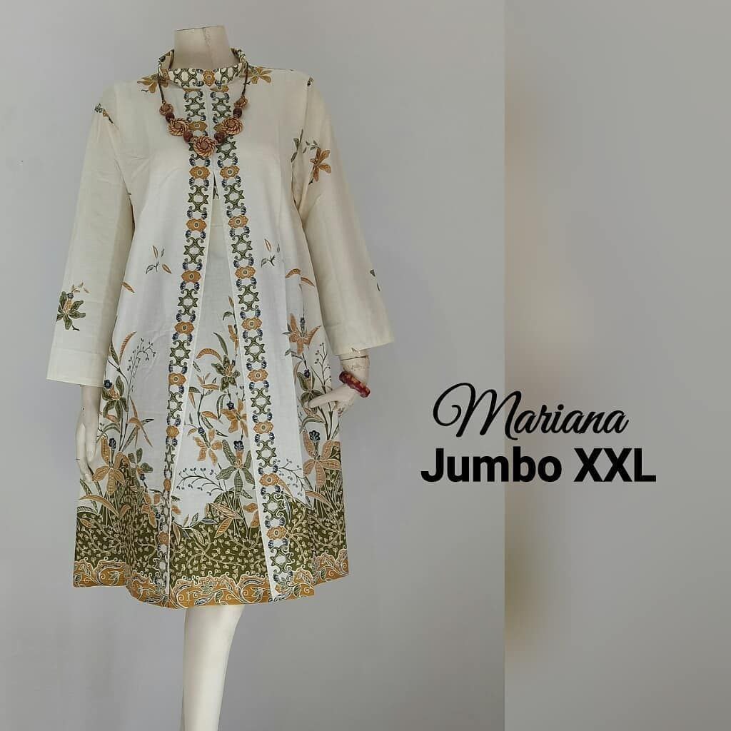 TUNIK BATIK MODERN CANTIK KEKINIAN ATASAN batik WANITA Dress terlaris MARIANA