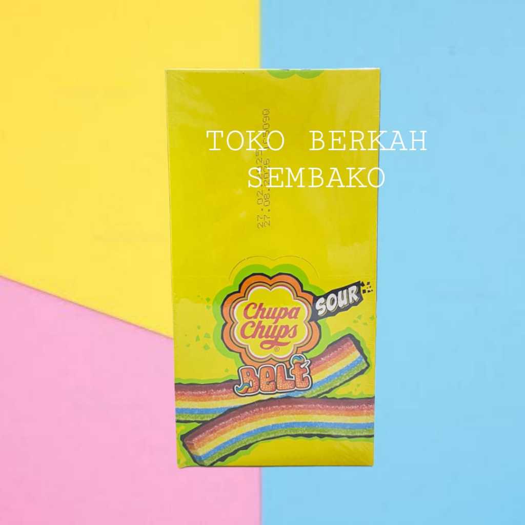 

(BOX) CHUPA CHIPS Belt Sour Kembang Gula Jeli Aneka Buah 168gr