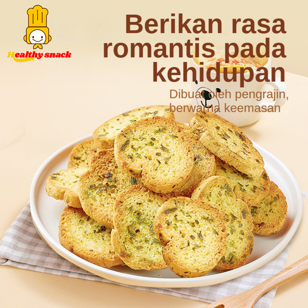 

Cahayadstore Impor Roti Bagelen Rasa Bawang Putih (Toasties With Garlic)Biskuit Panggang Impor
