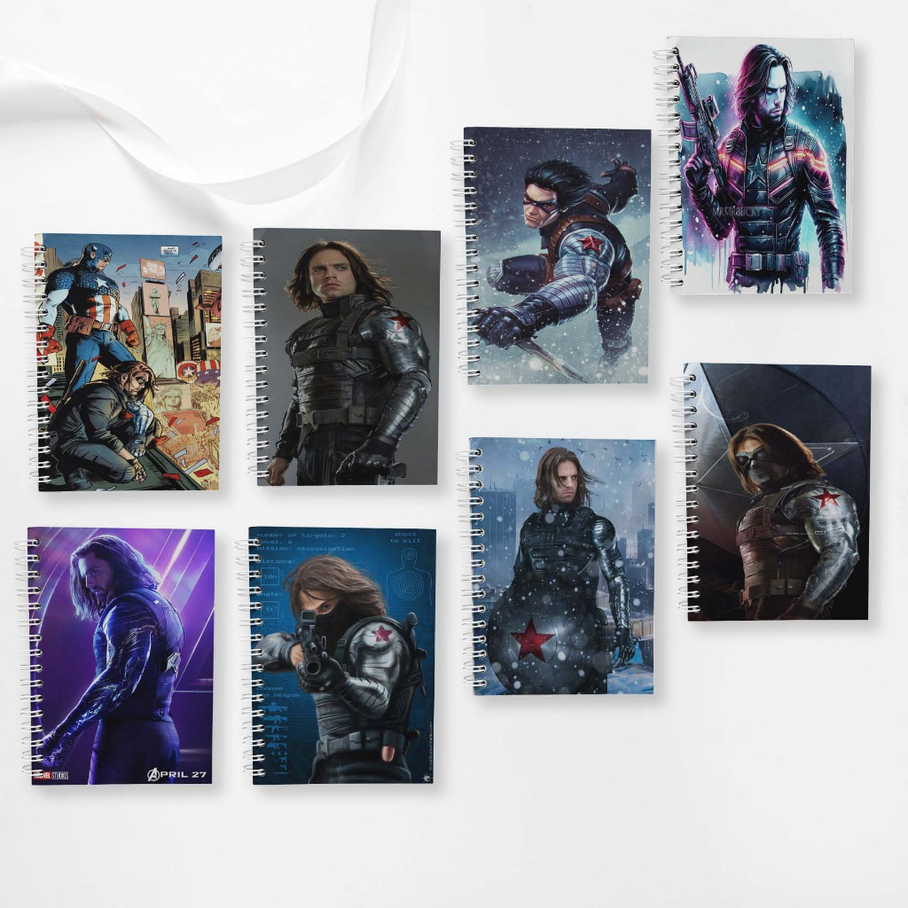 

Note Book Spiral Large (10 cm X 14 cm) Edisi Bucky Barnes / Notebook A6 Custom / Seminar Kit Surabaya