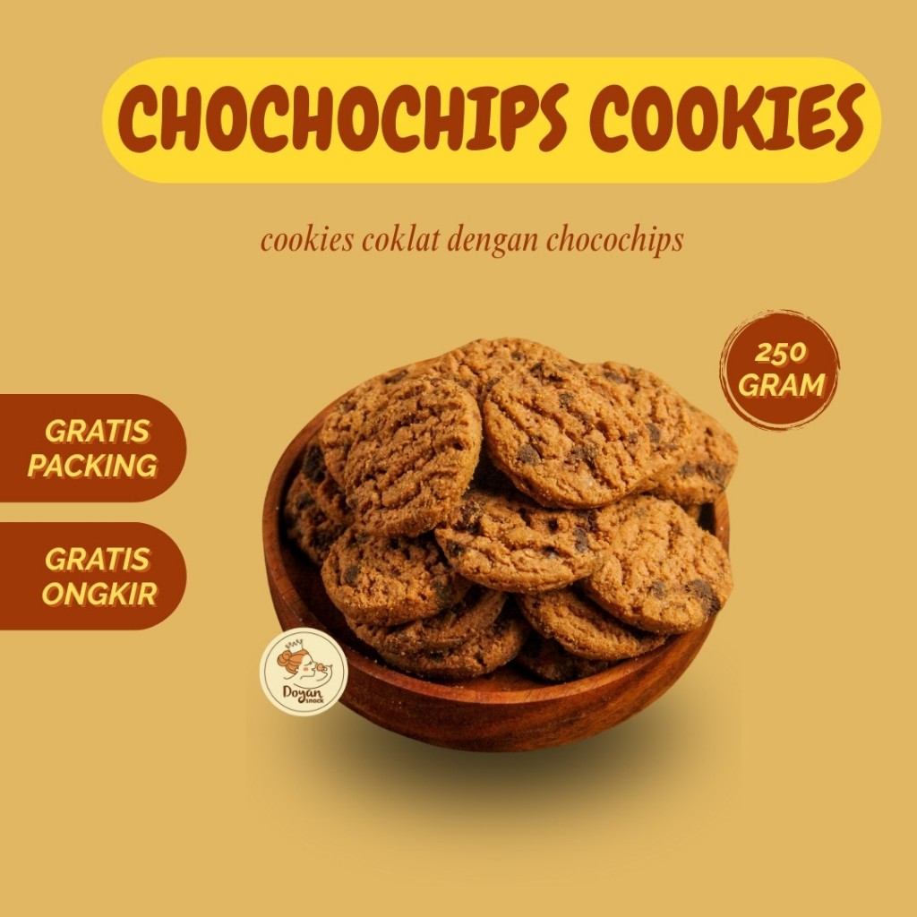 

CHOCO CHIPS COOKIES 250GR / COOKIES CHOCOLATE