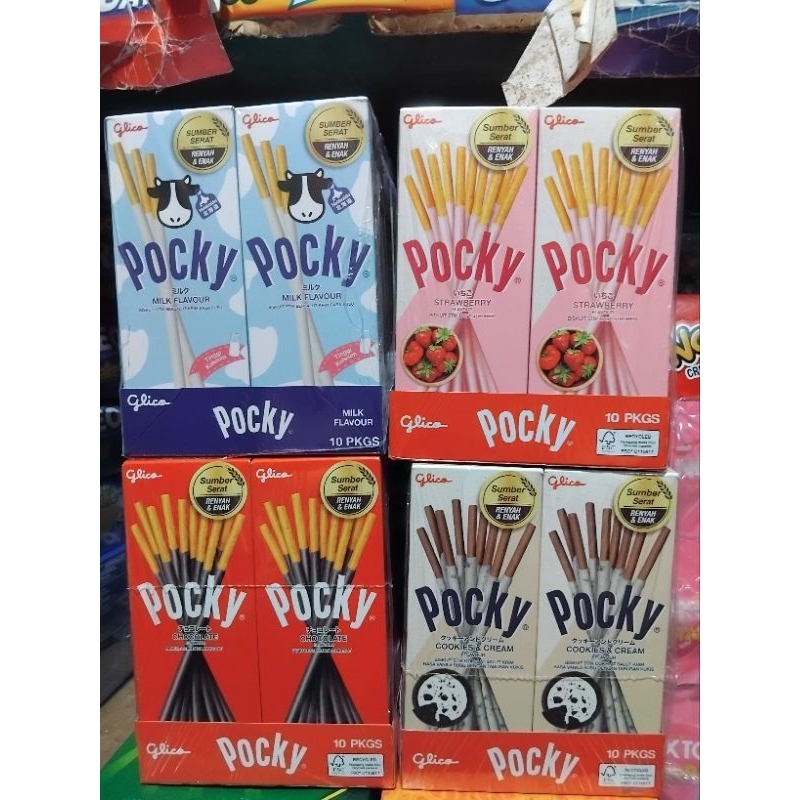 

Pocky ( 1 pak isi 10 kotak )