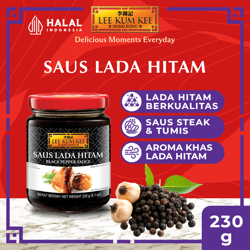 

LEE KUM KEE Black Pepper Sauce Saus Lada Hitam 230 gr