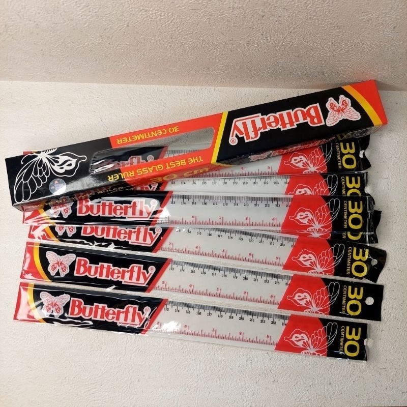 

Mistar Penggaris Plastik Butterfly 30cm