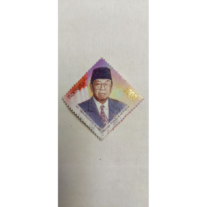 

Perangko bapak Abdurrahman Wahid edisi tahun 2000 spesial Bapak gusdur menjadi presiden Indonesia