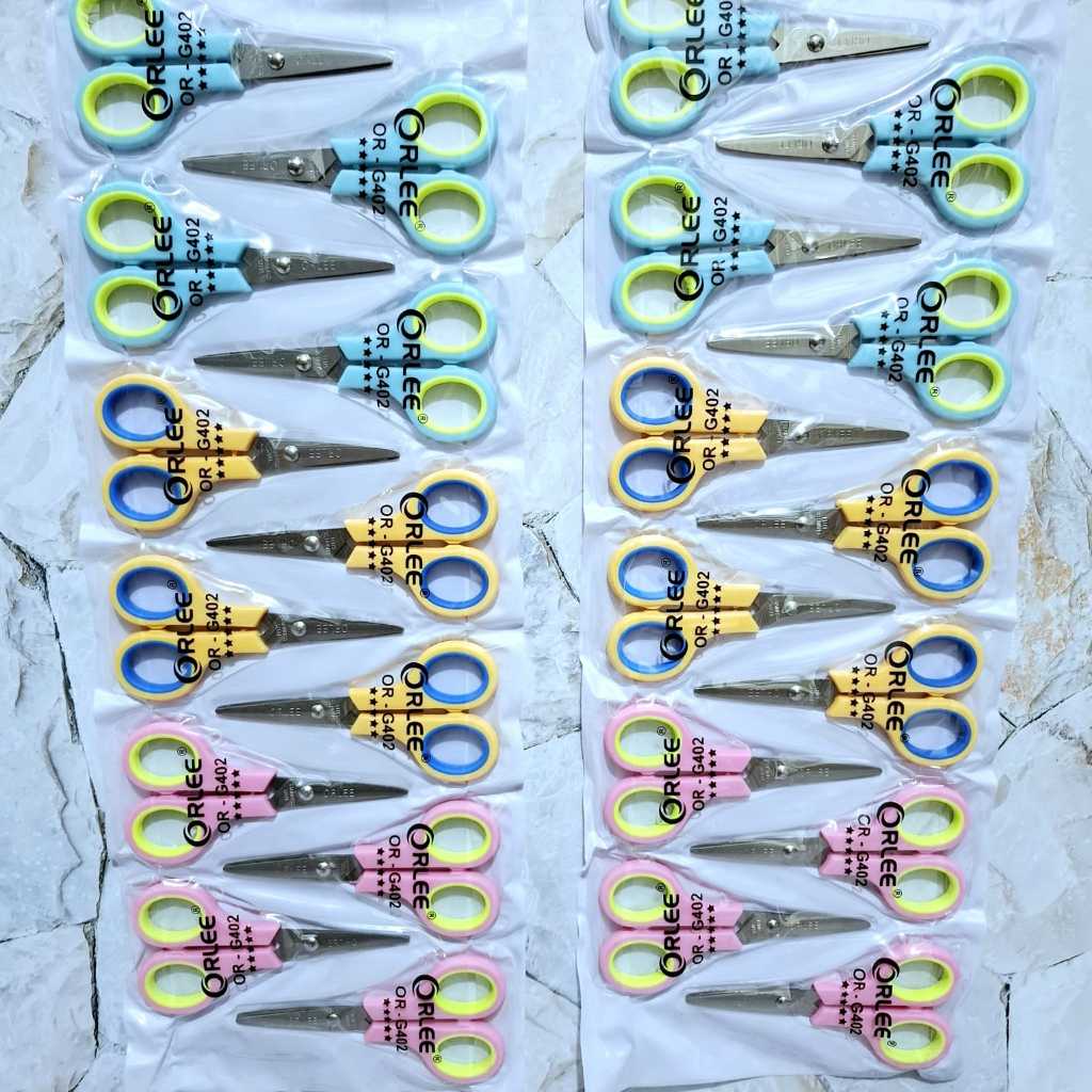 

1 RENTENG (12 PCS) GUNTING RENTENG WARNA WARNI TAJAM