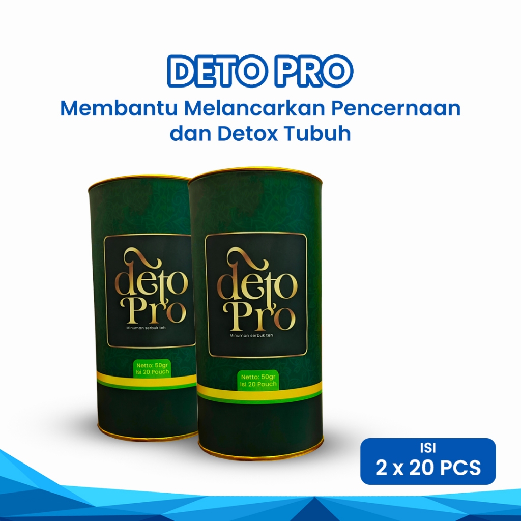 

Paket Hemat Deto Pro - 2 Botol Teh Herbal Detoks & Pelangsing Tubuh Alami