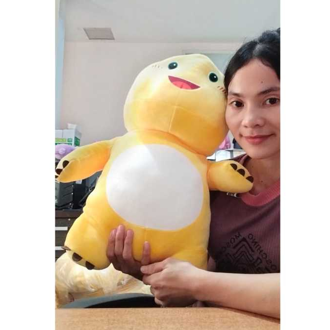 Boneka Dino Naloong Standing Dino Nailong Kuning XL