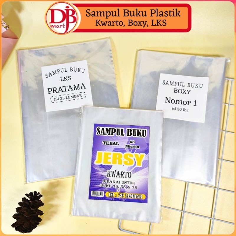 

DJB - Sampul Buku Plastik Kwarto Boxy LKS Bening OPP Tebal