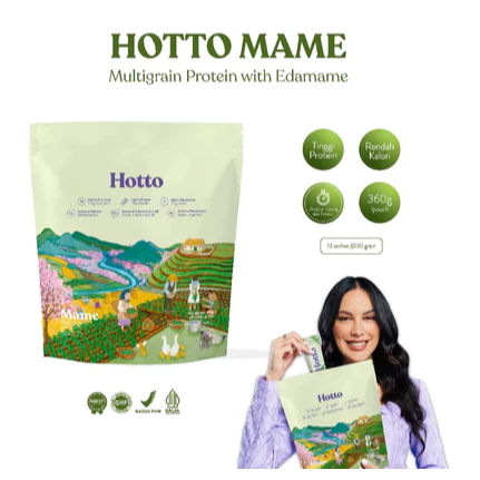 

HOTTO MAME PROTEIN MULTIGRAIN WITH EDAMAME - HOTTO KACANG EDAMAME - HOTTO KEDELAI MUDA- MINUMAN SEHAT - BPOM DAN HALAL