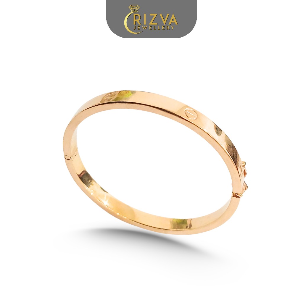 Gelang Anak Bulat Cartier Rose Gold 6K Toko Emas RIzva Jewellery