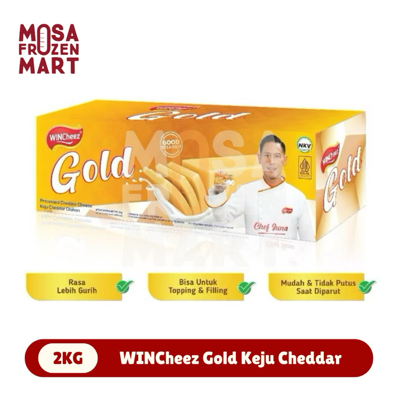

WINCheeze Gold Cheddar Cheese 2 Kg | Keju