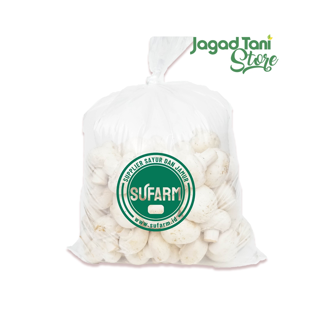 

SUFARM Jamur Kancing Lokal Segar Curah 1kg - Premium Champignon Mushroom