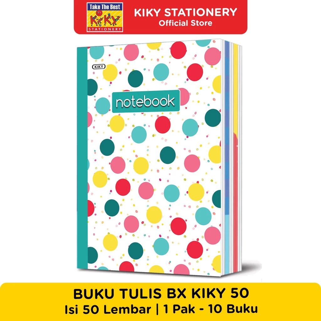 

[ 10 PCS ] BUKU TULIS BX 50 KIKY PANJANG / MOTIF RANDOM