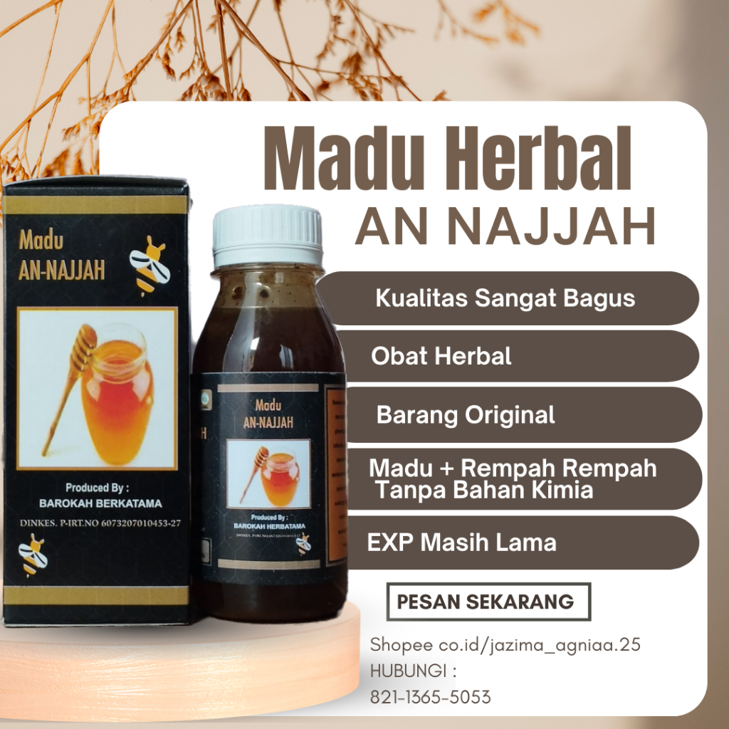 

Madu An Najjah Madu K*4t Pria T4h4n l4m4 Obat Herbal Jamu Lelaki Ramuan Herbal Pria P3rk4s4