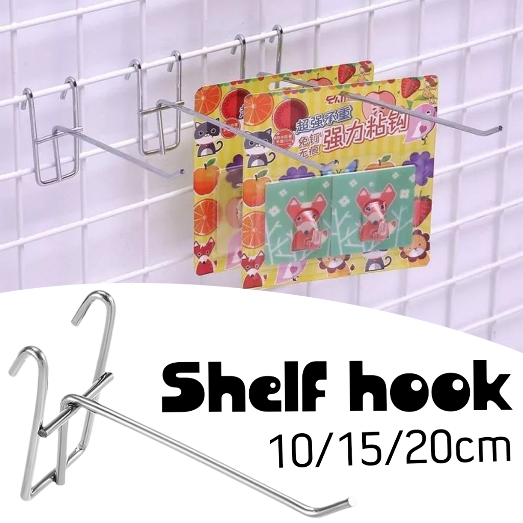 [10/15/20cm]10PCS Cantolan Ram Aksesoris Single Ram Perak Kawat Ram Aksesoris Gantungan Ram Chrome B