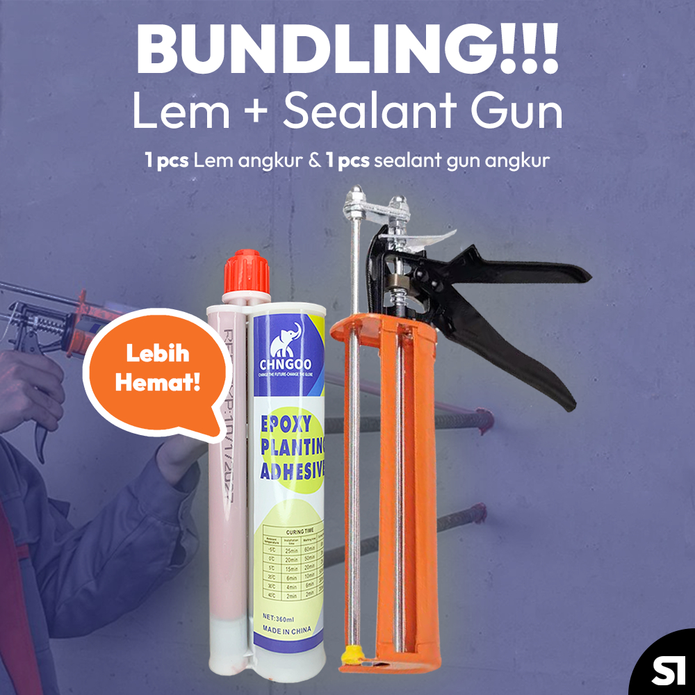 BUNDLING LEM ANGKUR DAN SEALANT GUN, BUNDLING LEM ANGKUR DAN SEALANT GUN ANGKUR