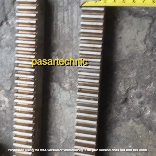 Rack Gear rel rell besi eretan putar mesin bubut L5 L5A lathe L-5 L-5A