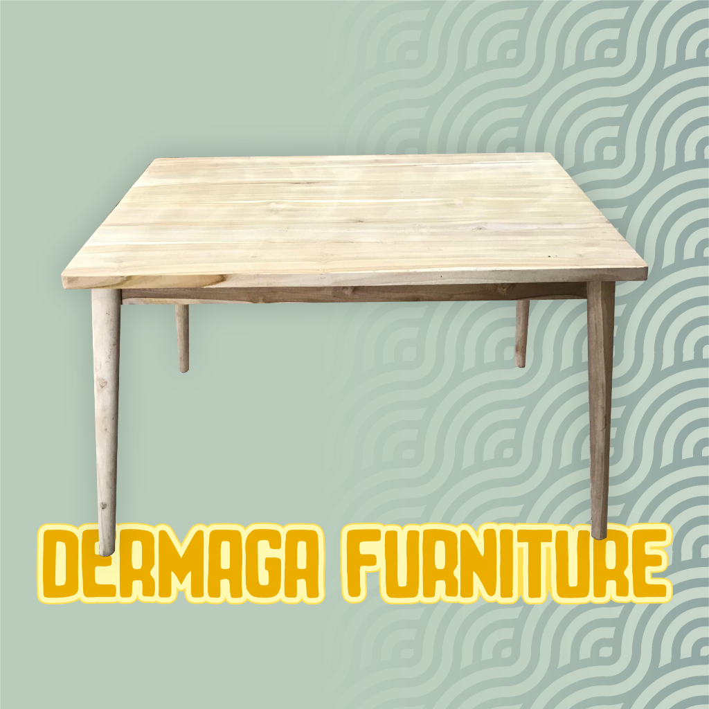 MEJA MAKAN 120X90 KAYU JATI MEJA CAFE MINIMALIS