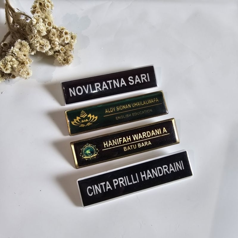 

Nametag Custom Desain - Grosir min. 15 pcs