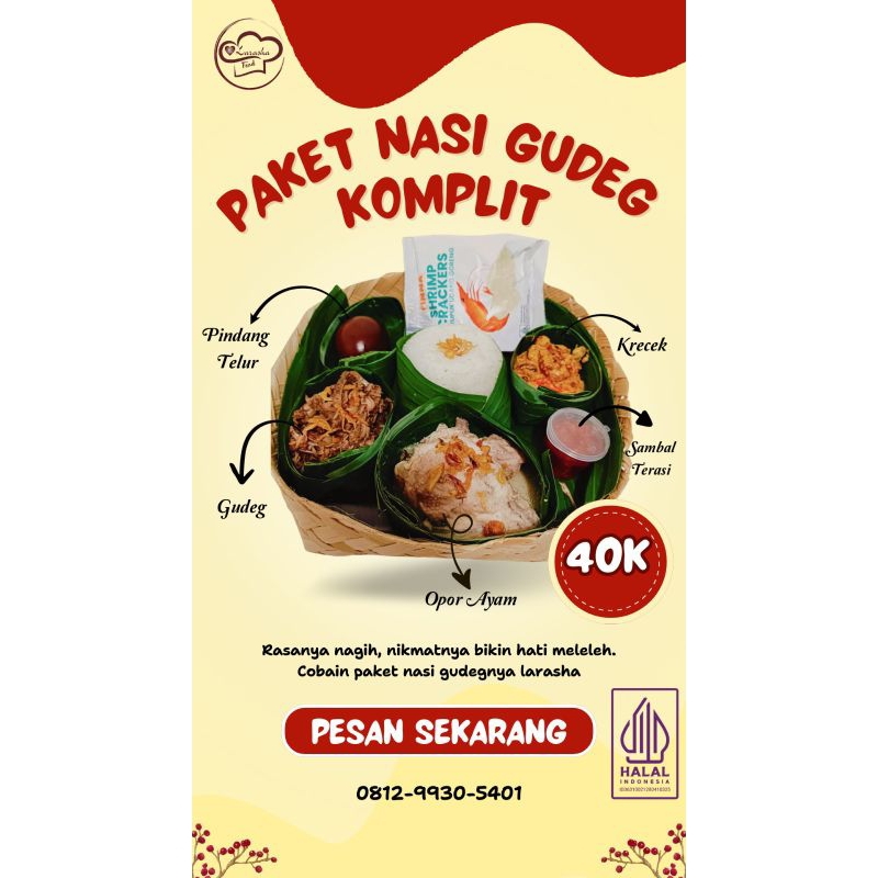 

Jual Paket Nasi Gudeg Besek/Nasi Gudeg Enak/Nasi Box Murah Meriah