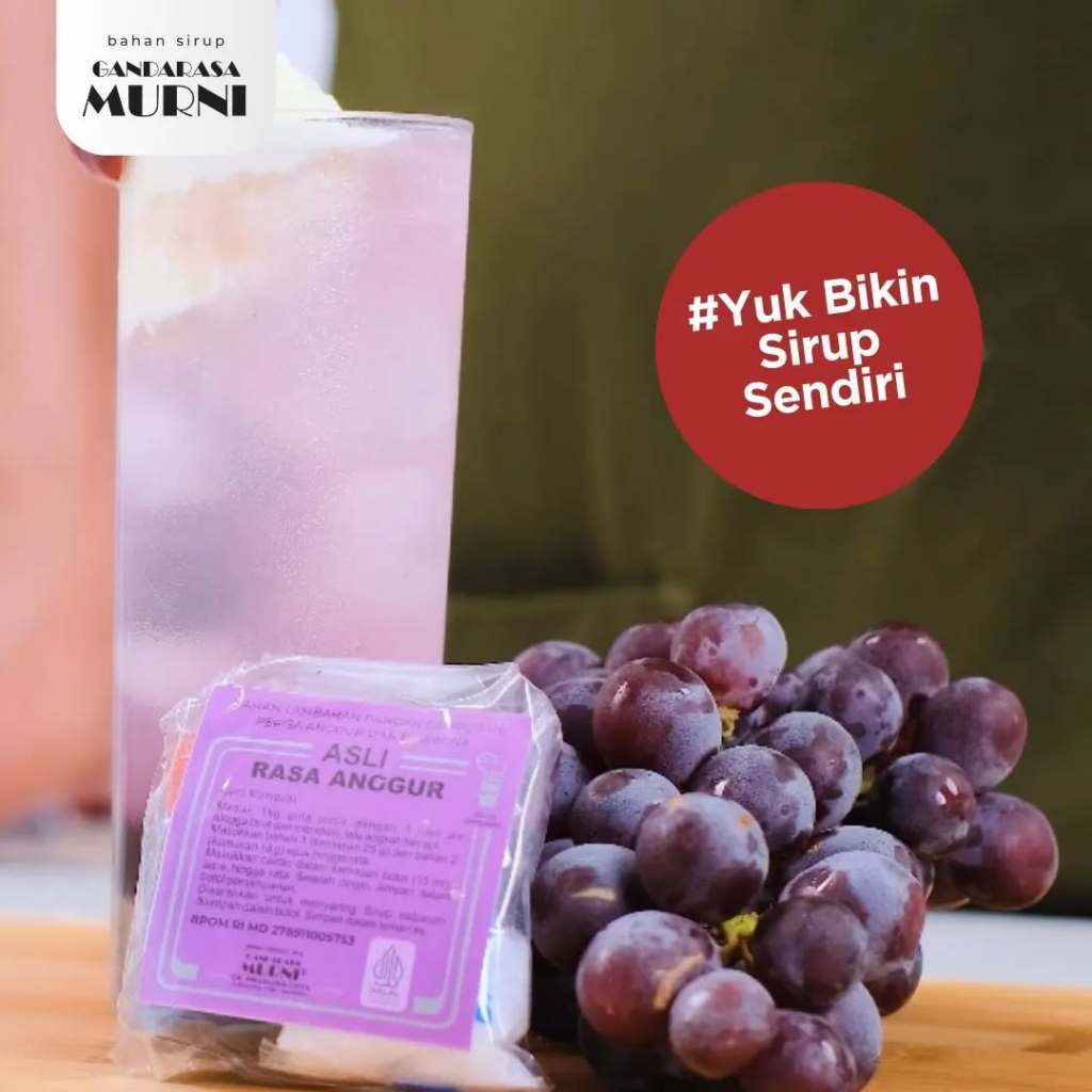 

ANGGUR - BAHAN SIRUP MURNI (GANDARASA MURNI)