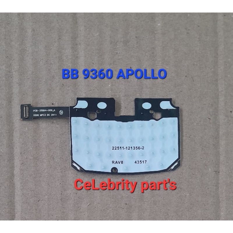 FLEXIBLE KEYTONE BLACKBERRY 9360 APOLLO BB 9105 PEARL