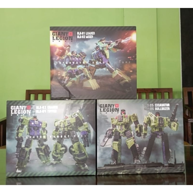 Mecha Invasion Transformers Devastator set Lengkap