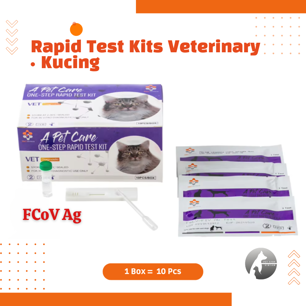 Rapid Test Kit FCoV Ag Kucing – Deteksi Virus Corona Kucing 1 pcs | Cepat & Akurat | test kit fip