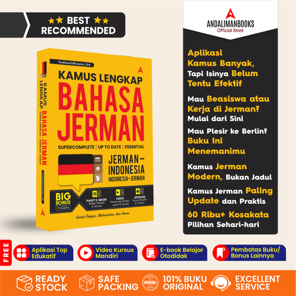 KAMUS Bahasa JERMAN Terbaru - Kamus Lengkap Bahasa Jerman