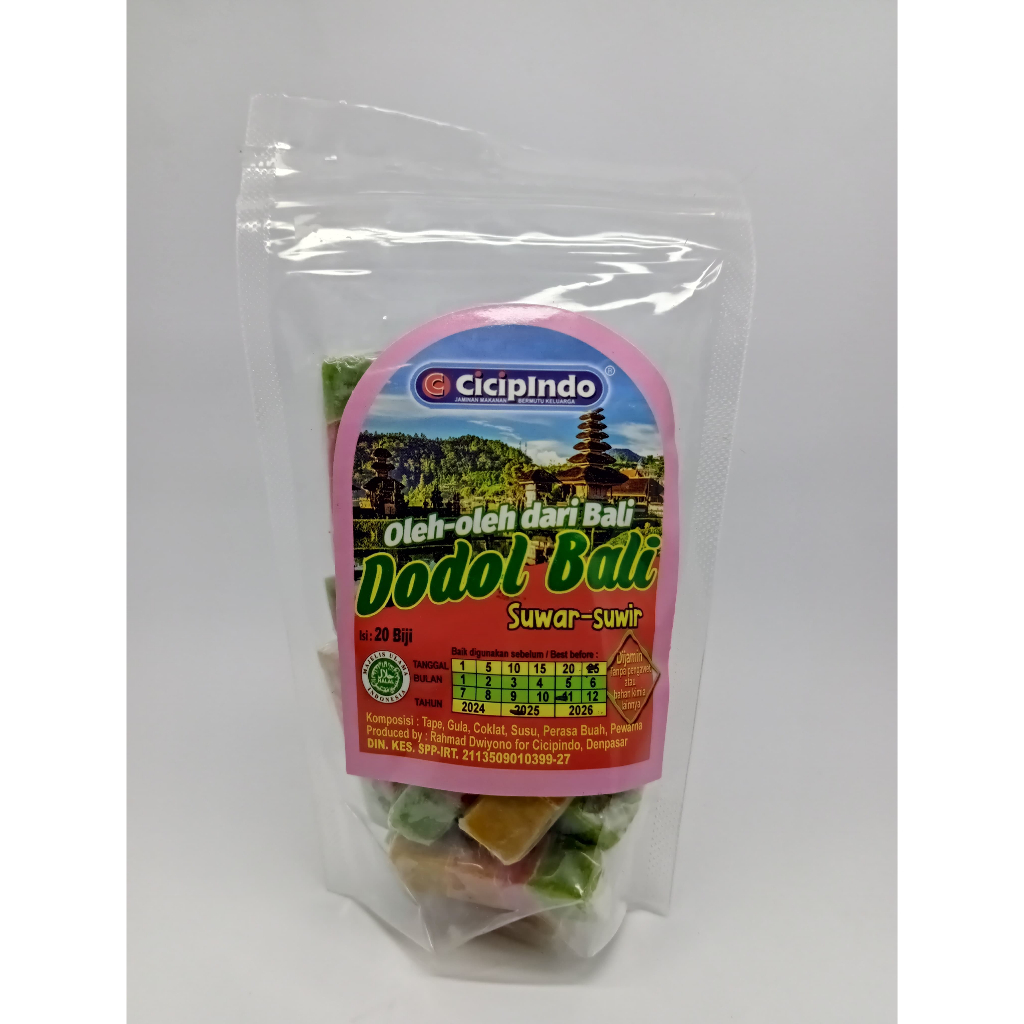 

Dodol Suwar Suwir Cicipindo isi 20 pcs Khas Bali