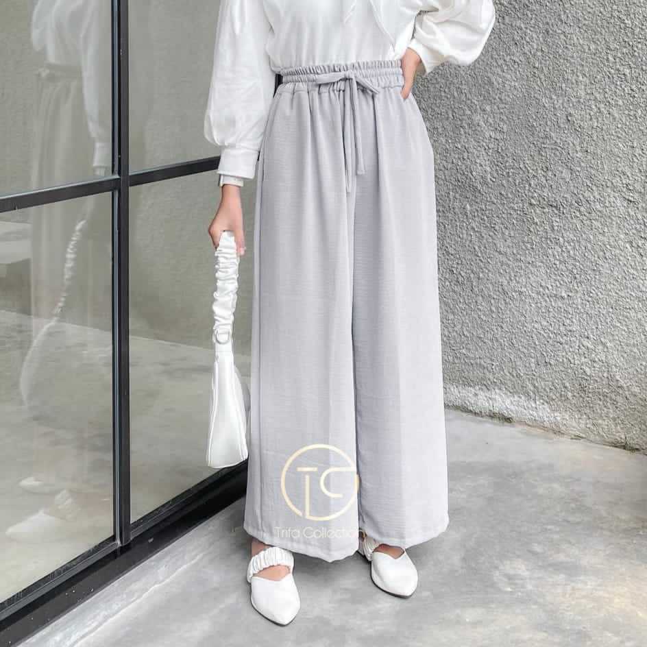 Hornet Knit Pant / Celana Kulot Highwaist Termurah / Kulot Rajut Tebal Super Jumbo