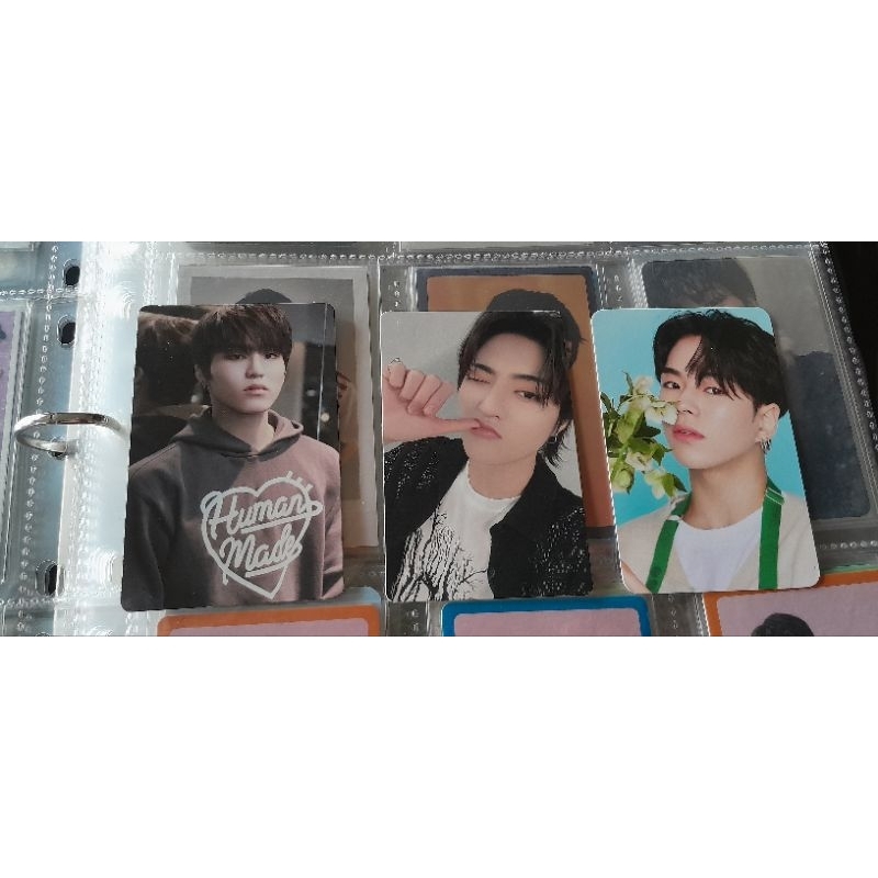 photocard treasure haruto barudak, jeongwoo magazine, jaehyuk blooming