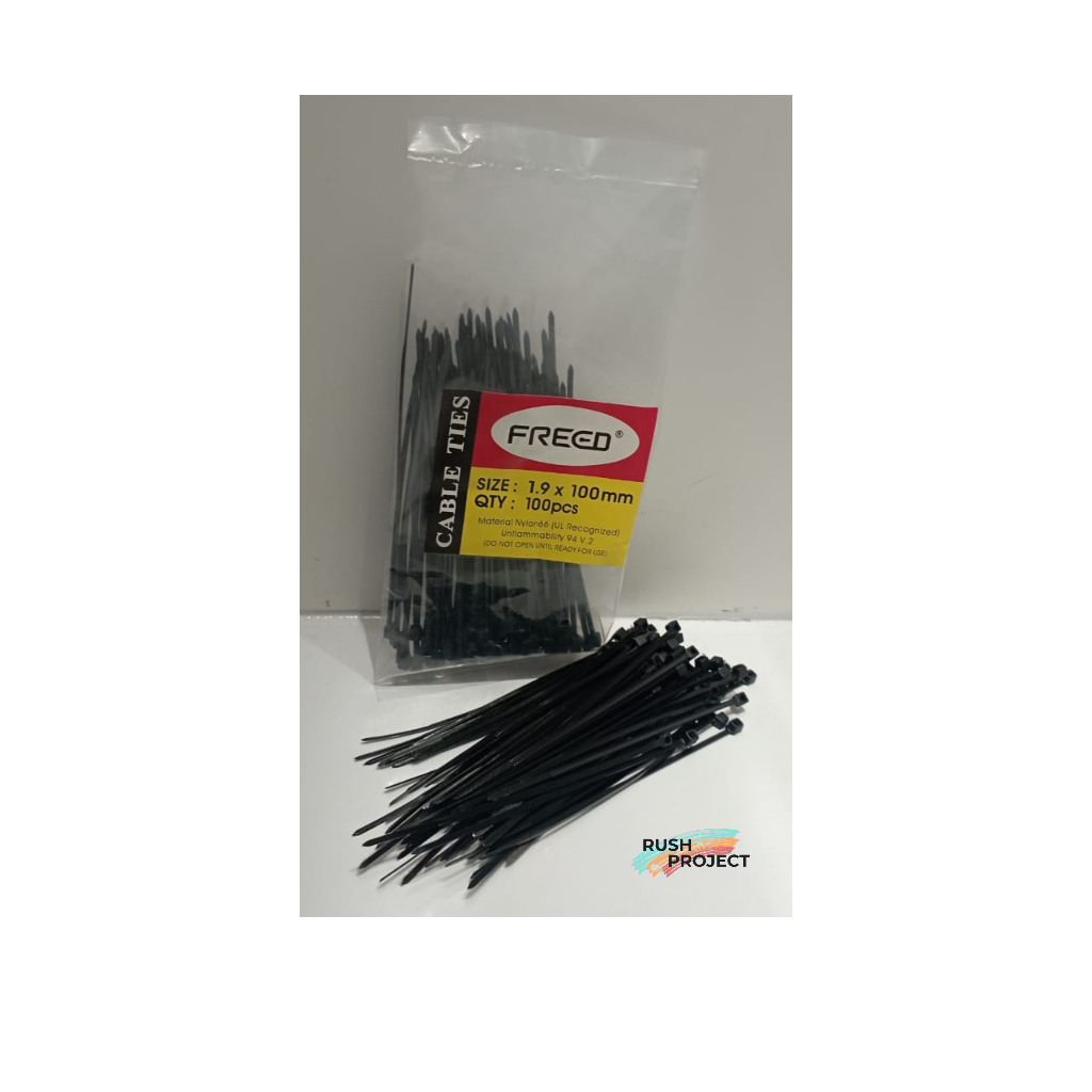 

Kabel ties / Ripet Nylon 10cm 100cm HITAM