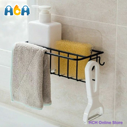 HCH Rak Spons Cuci Piring Rak Sabun Wastafel Rak Tempel Dinding Serba Guna