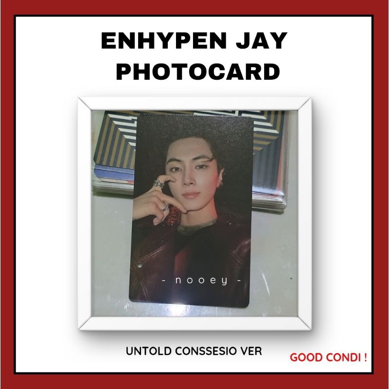 ENHYPEN JAY OFFICIAL PHOTOCARD UNTOLD CONSESSION BORDER DAY ONE DUSK DAWN PHOTOCARD JAY OFFICIAL
