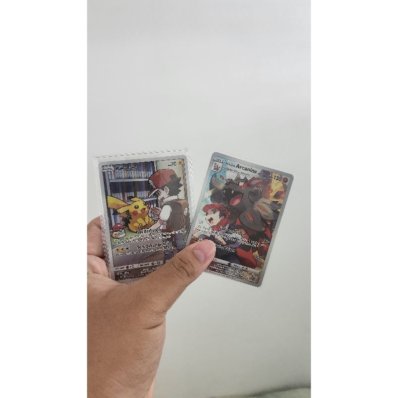TCG Pokemon Pikachu CHR & Arcanine CHR