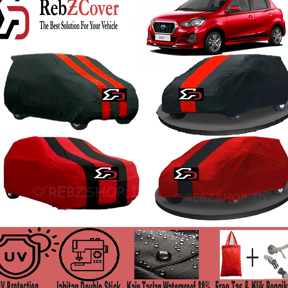 KODE E18G Premium Cover Sarung Mobil Datsun Go Datsun Go Plus Panca 3 Baris Outdoor Terbaik  High Qu