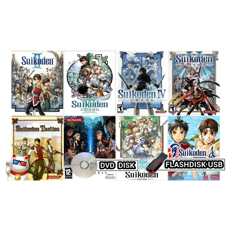 Suikoden PAKET SUPER LENGKAP Game Langka untuk Komputer PC Laptop Notebook