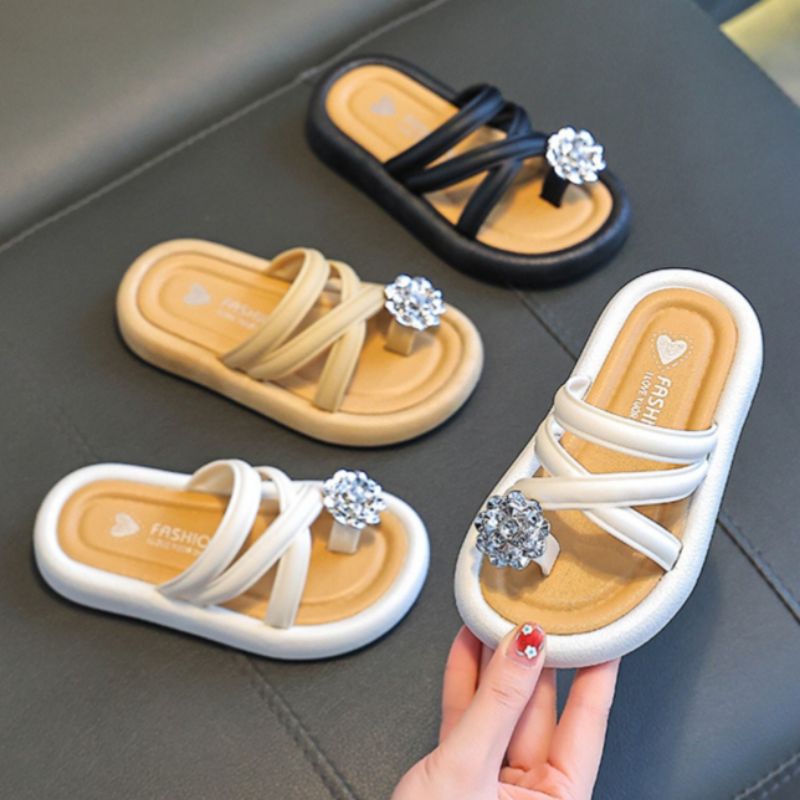 Sandal Anak Perempuan Motif Tali Sandal Selop Anak Perempuan Jempol Berlian Sandal Karet Jelly Anak