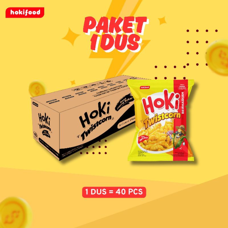 

HOKI TWISTCORN 1 DUS (40 PCS) - SNACK CIKI VIRAL BERHADIAH UANG