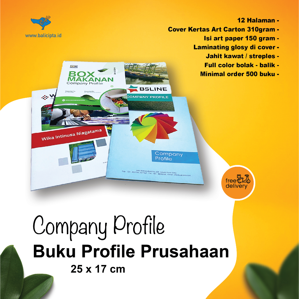 Cetak Company Profile Custome