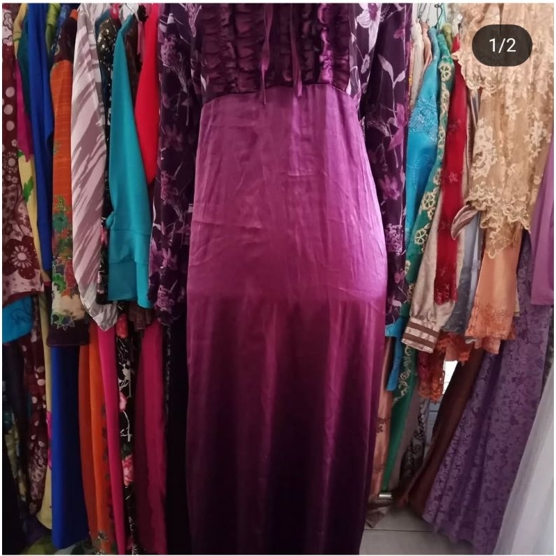 preloved gamis satin