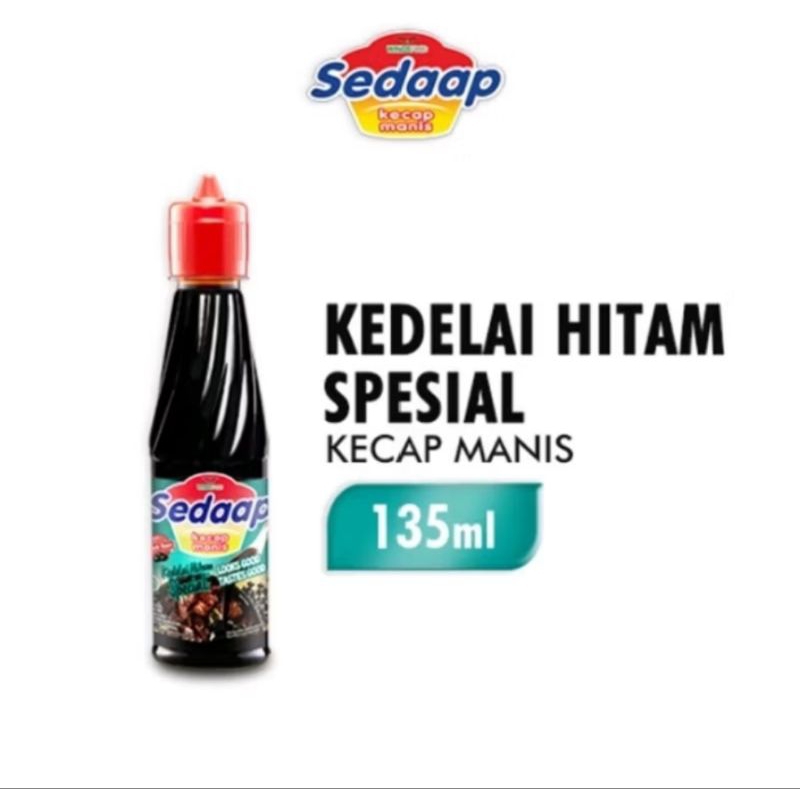 

Kecap Sedap Botol 135ml - Kecap Sedap Kedelai Hitam Spesial 135ml Kemasan Botol