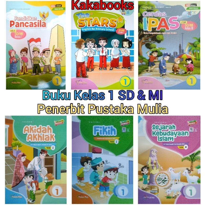 Buku Pustaka Mulia SD/MI Kelas 1 - Kurikulum Merdeka