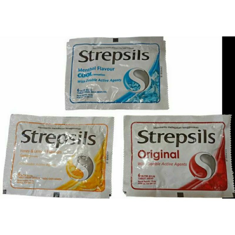 

permen strepsils isi 6 butir exp: 02/26